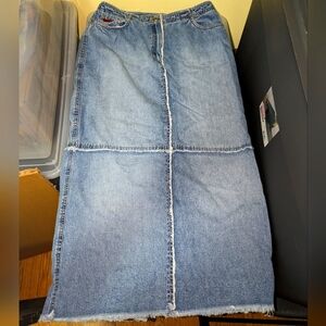 Ralph Lauren Vintage Denim Maxi Skirt
